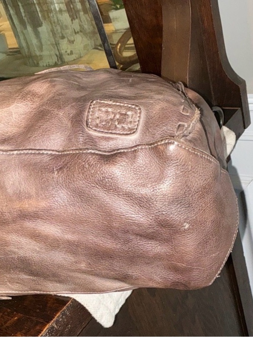 Bed Stu Distressed Brown Leather Tote - Picture 6 of 13